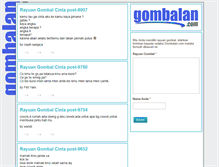 Tablet Screenshot of gombalan.com
